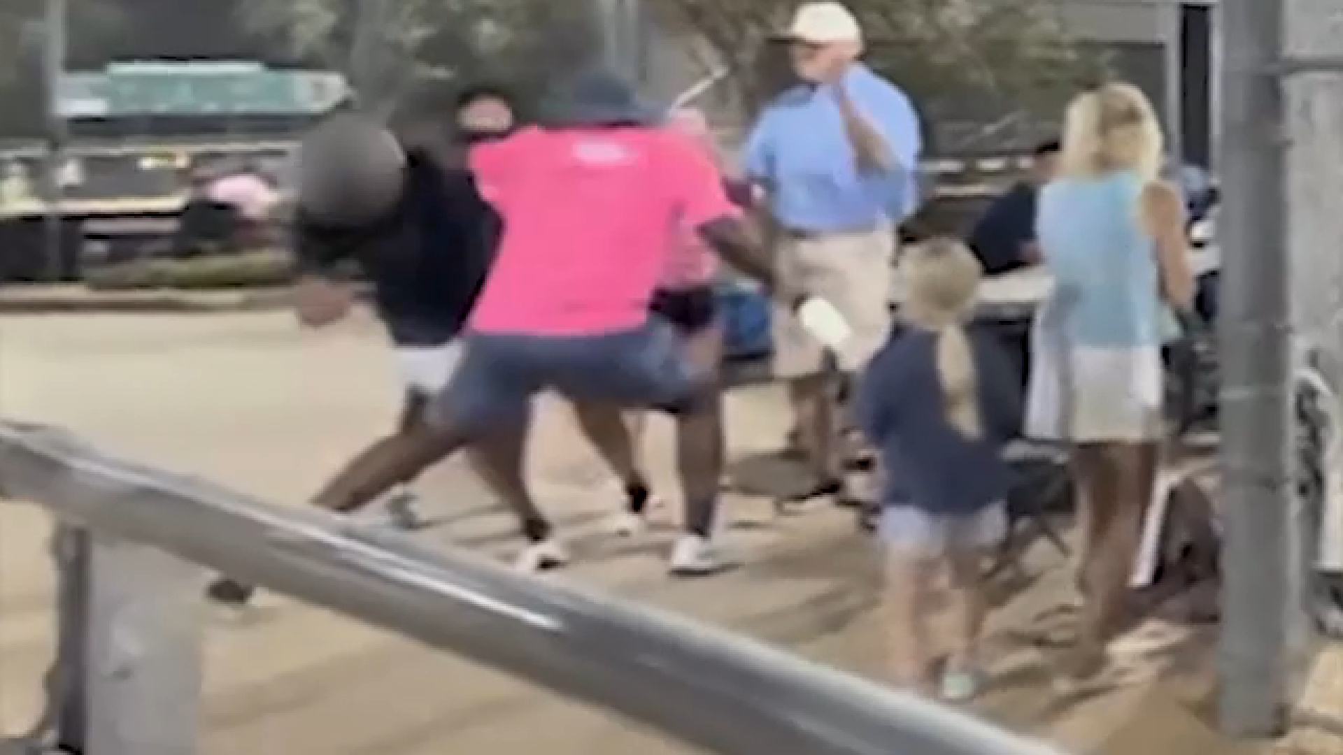Parents Kiarious Hall Jazmine Hall arrested after melee at girl's softball game in Sugar Land, Texas, court records say
       — 6ABC Action News (Philadelphia)