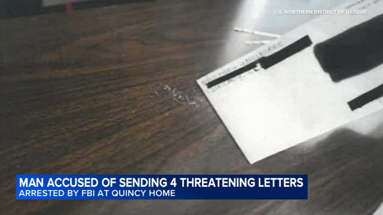 Man who allegedly sent white substance to members of Congress put his address on envelopes: DOJ
       — 6ABC Action News (Philadelphia)